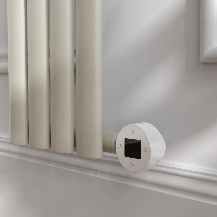 Linen Vertical Smart Electric Radiator with Wi-Fi Thermostat - 1000W - H1600xW236 - Bathroom Safe - Image 4