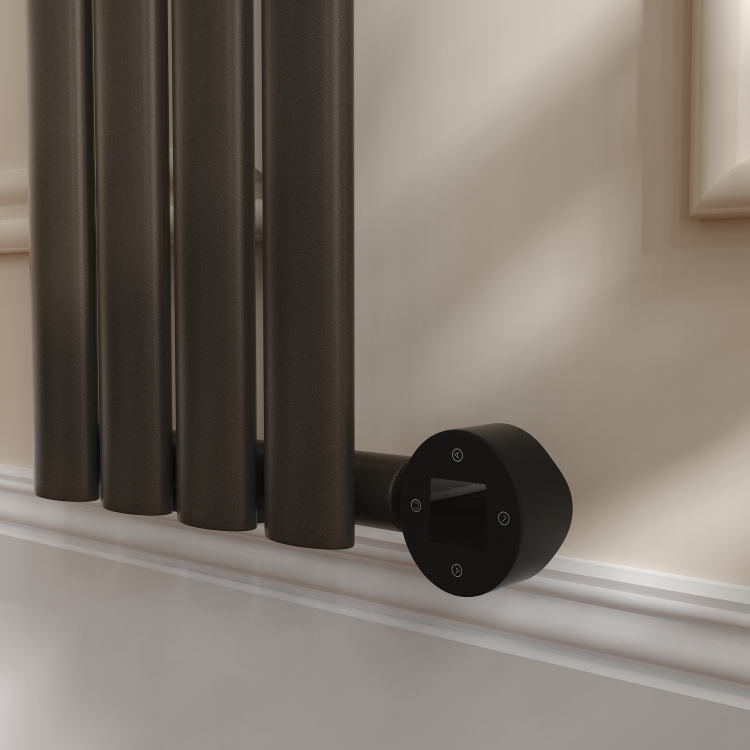 Russet Vertical Smart Electric Radiator with Wi-Fi Thermostat - 1000W - H1600xW236 - Bathroom Safe - Image 5
