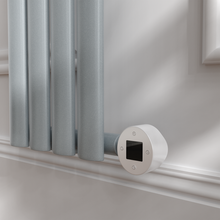 Salt & Pepper Vertical Smart Electric Radiator with Wi-Fi Thermostat - 1000W - H1600xW236 - Bathroom Safe - Image 4