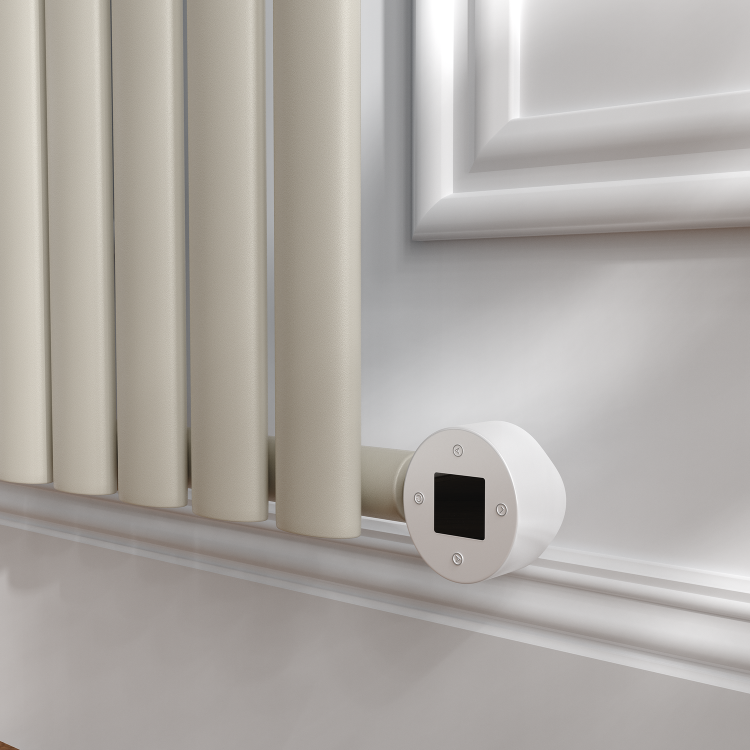 Linen Vertical Smart Electric Radiator with Wi-Fi Thermostat - 1000W - H1600xW354 - Bathroom Safe - Image 4