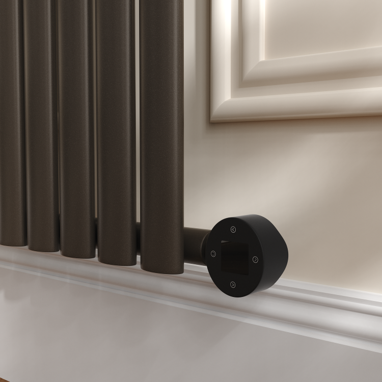Russet Vertical Smart Electric Radiator with Wi-Fi Thermostat - 1000W - H1600xW354 - Bathroom Safe - Image 4