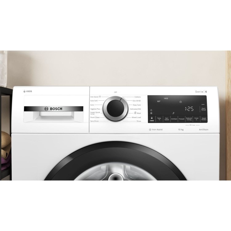 Bosch Series 6 10kg 1400rpm Washing Machine - White - Image 2