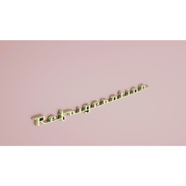 CDA 330 Litre 60/40 Retro Freestanding Fridge Freezer - Florence Tea Rose - Image 5