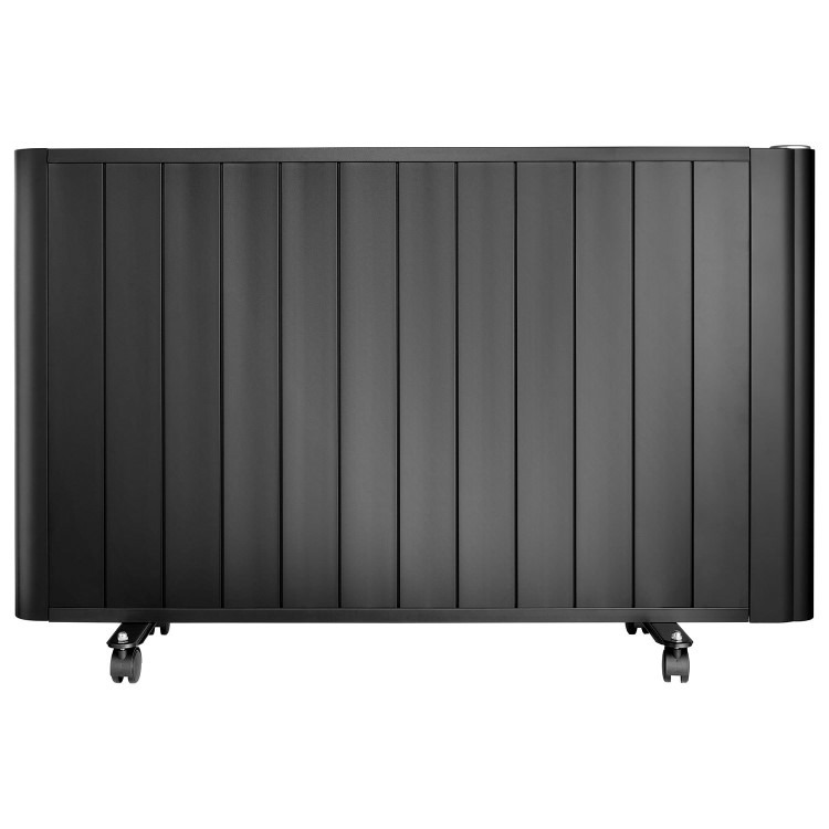 electriQ 2000W Smart Aluminium Electric Designer Radiator Sleek Black Wall Mounted - Energy Efficient Panel Heater - Image 4