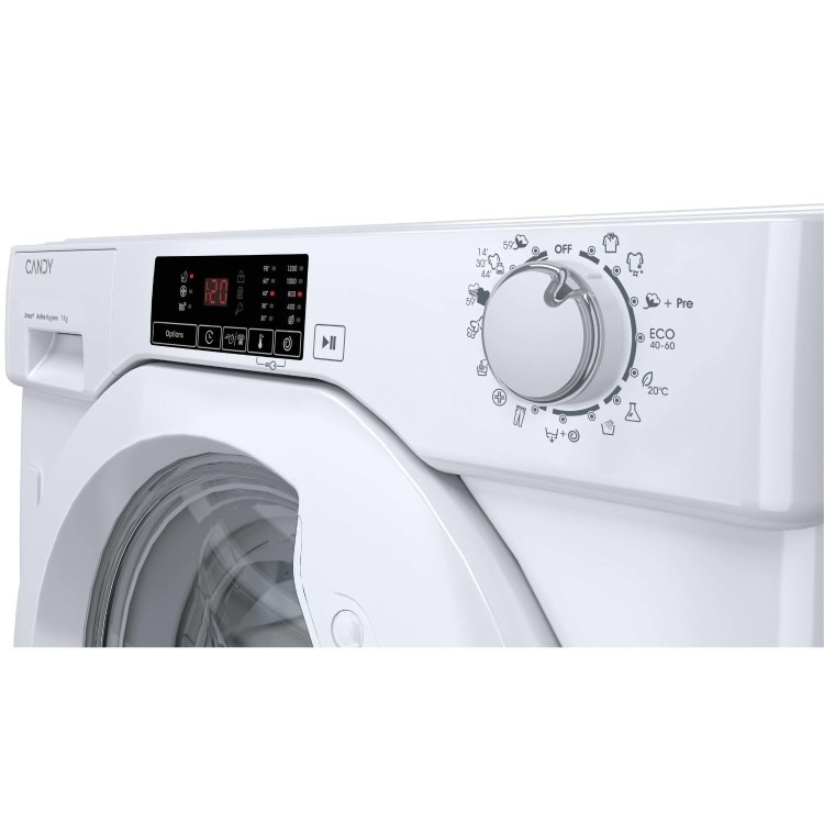 Candy Smart 8kg 1400rpm Integrated Washing Machine - White - Image 6