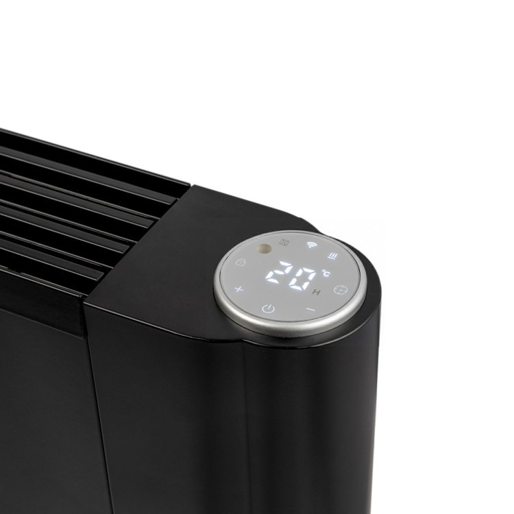 electriQ 2000W Smart Aluminium Electric Designer Radiator Sleek Black Wall Mounted - Energy Efficient Panel Heater - Image 5