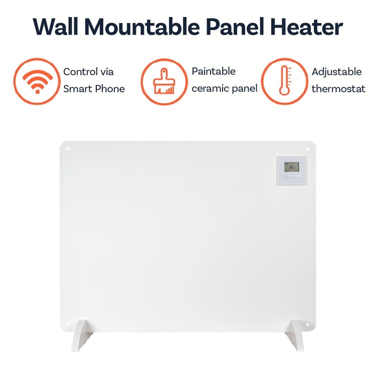 electriQ 550W Smart Infrared Eco Heater - Wall Mountable or Free Standing Paintable - 800 x 600mm - Image 8