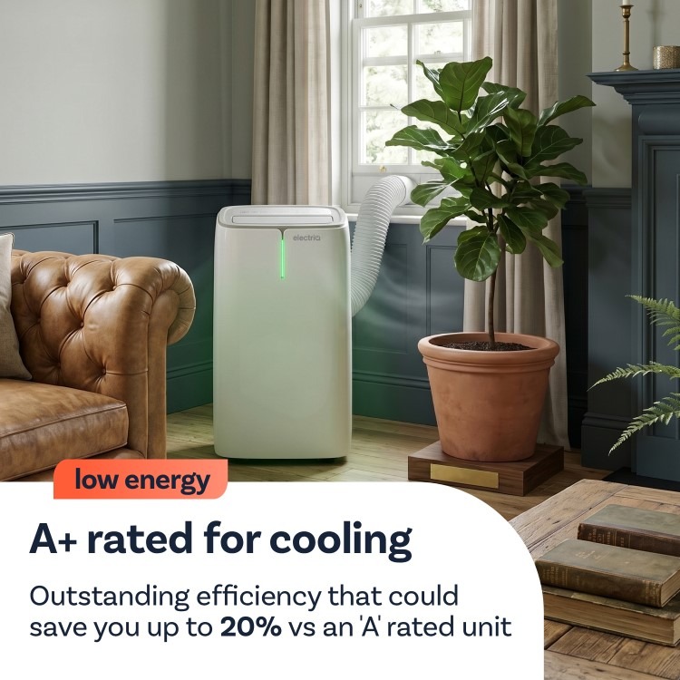 electriQ EcoPlus 10000 BTU A+ Low Energy Smart Quiet Portable AC & Heater - Image 5