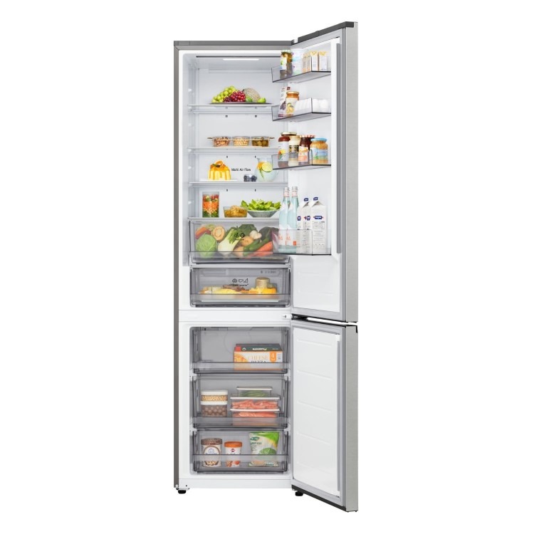 LG NatureFRESH 375 Litre 60/40 Fridge Freezer - Silver - Image 4