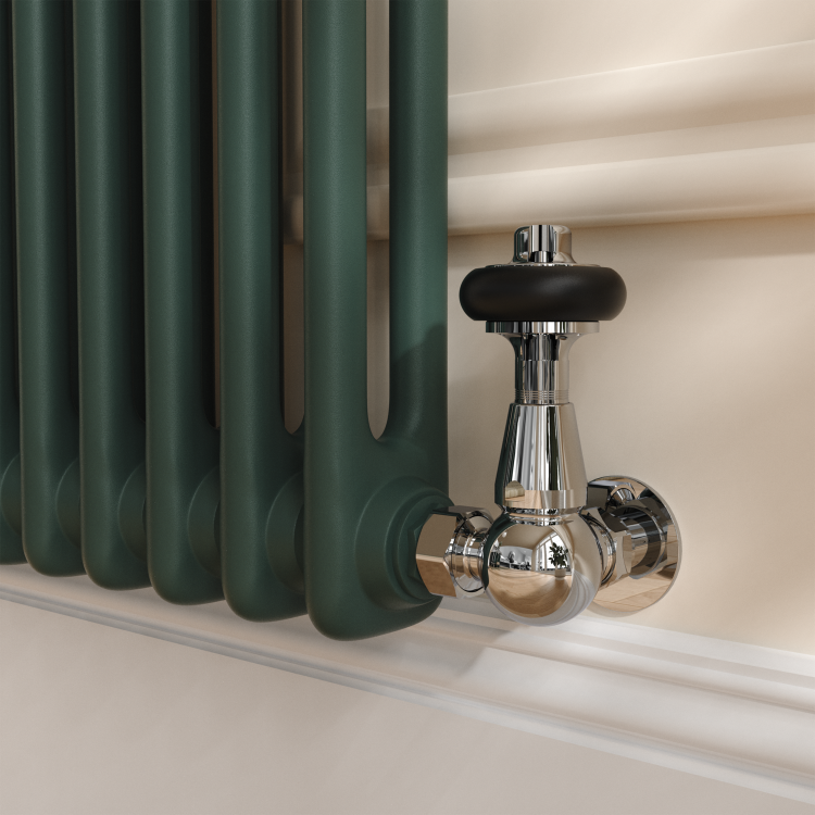 Reggio Evergreen Horizontal Double Column Traditional Radiator 600x425mm 1416 BTU - Cast Iron Style - Image 3