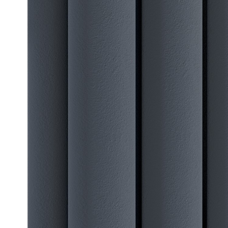 Sorrento Anthracite Horizontal Oval Designer Radiator 600x413mm Double Panel 1679 BTU - Image 4