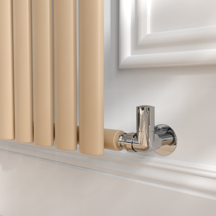 Sorrento Elk brown Horizontal Oval Designer Radiator 600x590mm Single Panel 1576 BTU - Image 4