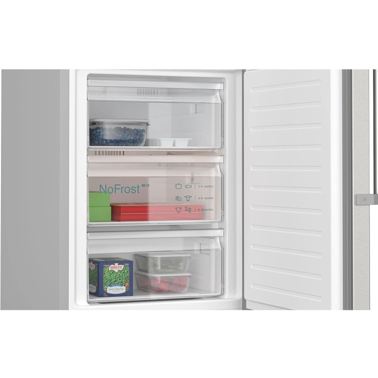 Refurbished Siemens iQ500 363 Litre 70/30 Freestanding Fridge Freezer - Stainless steel - Image 8