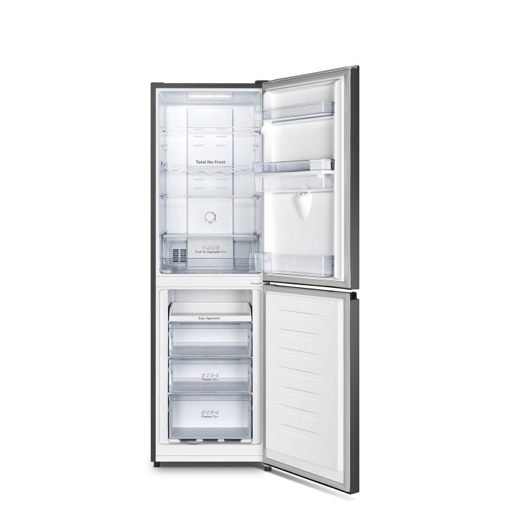Hisense 256 Litre 50/50 Freestading Fridge Freezer - Black - Image 5