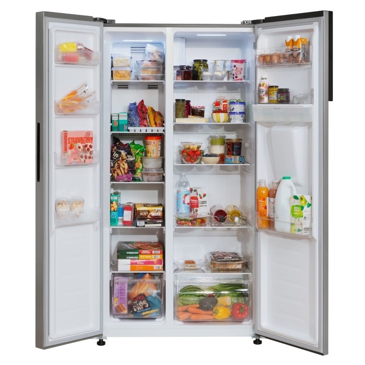 Russell Hobbs 439 Litre Side-By-Side American Fridge Freezer - Stainless Steel - Image 3