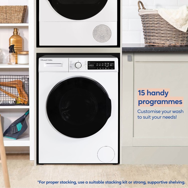 Russell Hobbs 16 series 9kg 1400rpm Washing Machine - White - Image 6