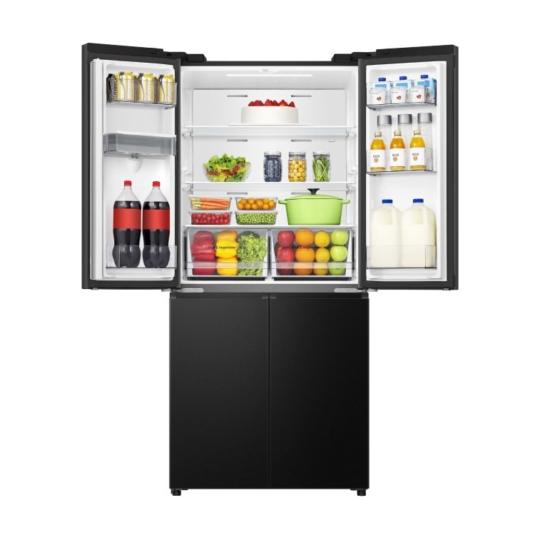 Hisense Pureflat Infinite 482 Litre Four Door American Fridge Freezer - Black - Image 16