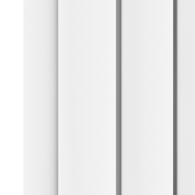 Sorrento White Vertical Oval Designer Radiator 1600x236mm Double Panel 2234 BTU - Image 5