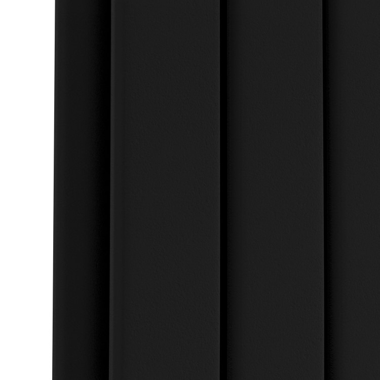 Riace Midnight Black Vertical Flat Designer Radiator 1800x272mm Double Panel 2778 BTU - Image 5