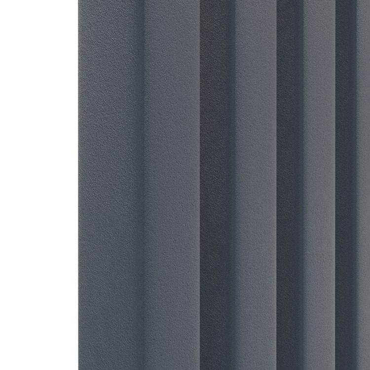 Ravello Anthracite Vertical Square Designer Radiator 1800x450mm Single Panel 3618 BTU - Image 4