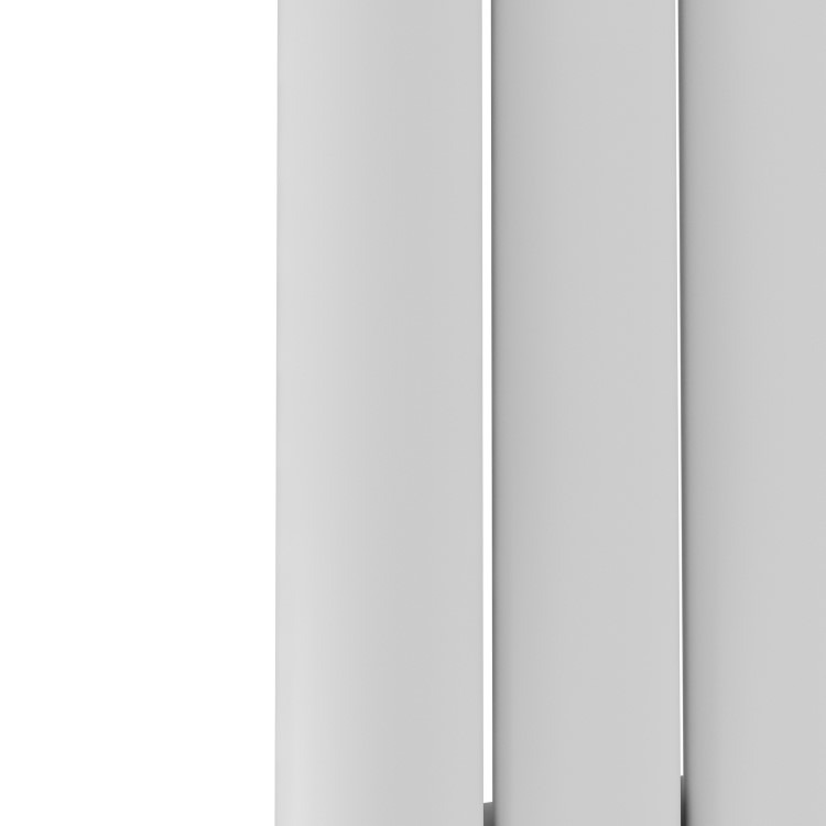 Specchio White Vertical Oval Designer Radiator with Mirror 1800x500mm Single Panel 2680 BTU - Image 5