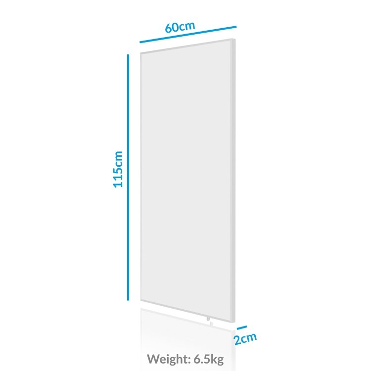 electriQ 700W Smart Infrared Wall Mounted Infrared Panel Heater - Low Energy - 600 x 1150mm - Image 6