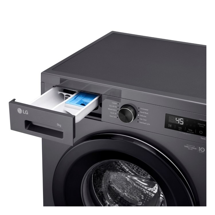 LG X10 Series 9kg 1400rpm Washing Machine - Graphite - Image 6