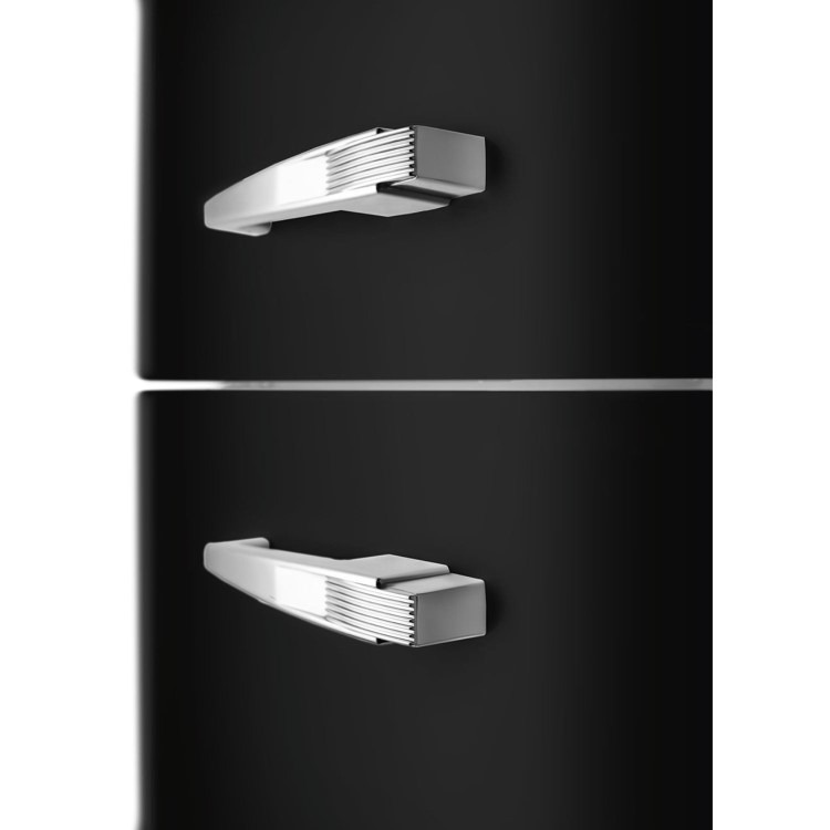 Smeg 331 Litre Fifties Style Left Hand Hinge 70/30 Fridge Freezer - Black - Image 6