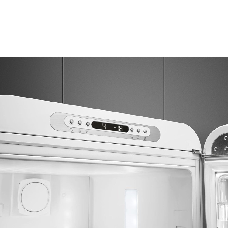 Smeg 331 Litre Fifties Style Right Hand Hinge 70/30 Fridge Freezer - White - Image 6