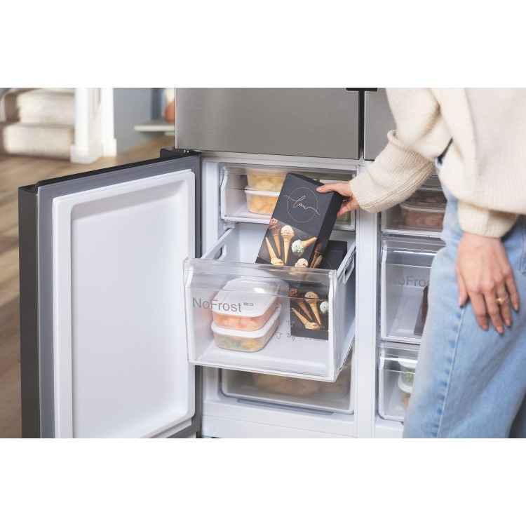 Refurbished Bosch Series 4 KFN96VPEAG 605 Litre Frost Free American Fridge Freezer Stainless Steel - Image 9