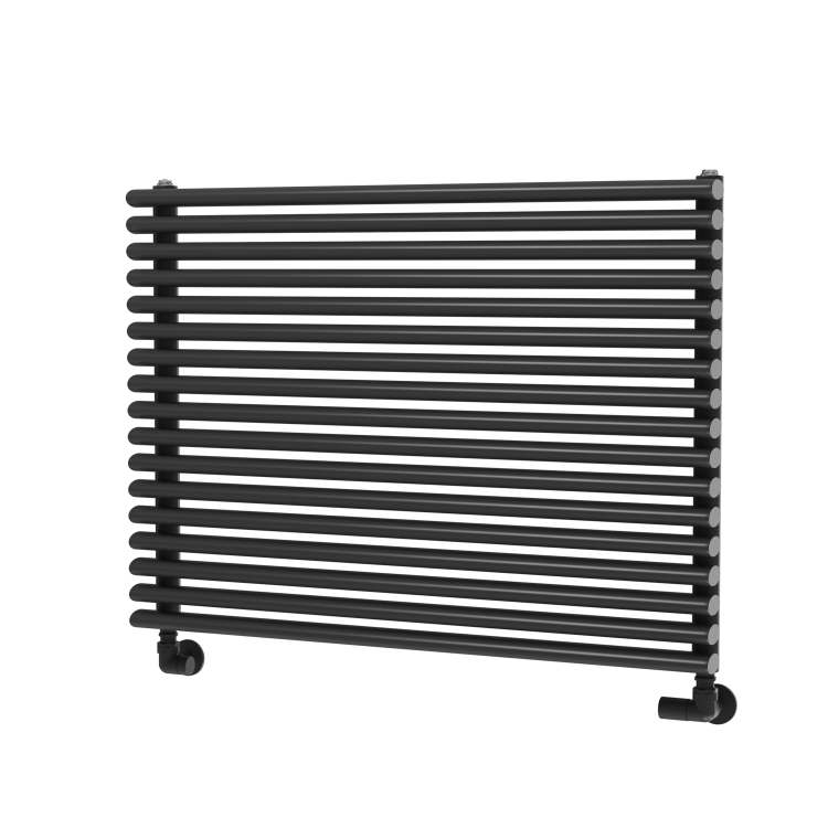 Ravello Linea Dark Grey Anthracite Square Designer Radiator 810x800mm Single Panel 3150 BTU - Horizontal Bars - Image 5