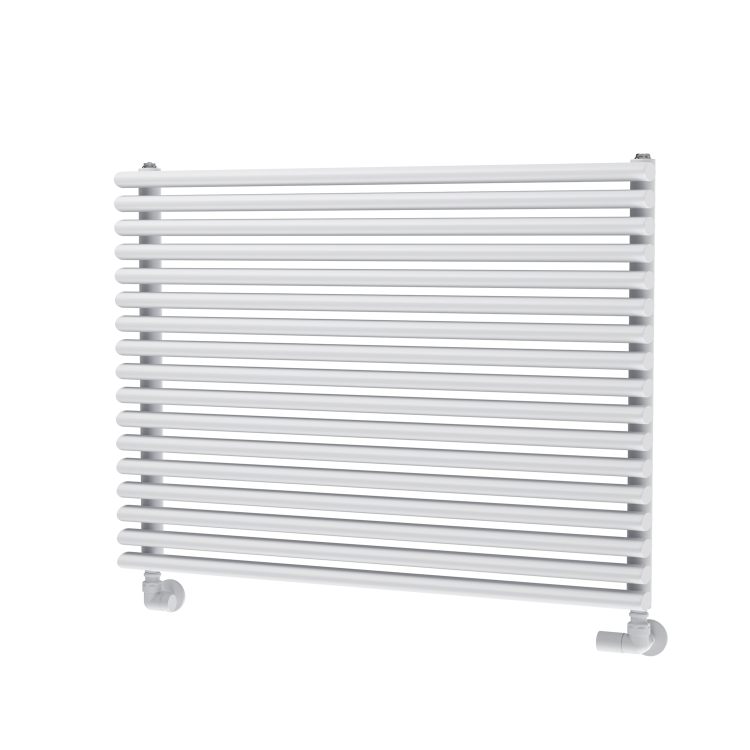 Ventura Linea White Oval Unique Designer Radiator 595x800mm Single Panel 2386 BTU - Horizontal Bars - Image 5