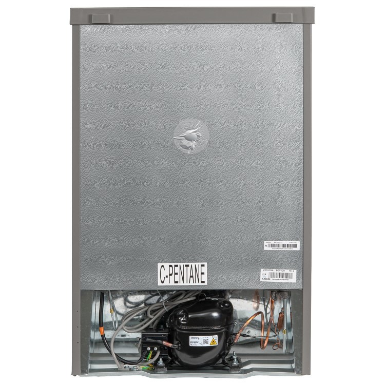 electriQ 91 Litre Freestanding Under Counter Freezer - Silver - Image 7