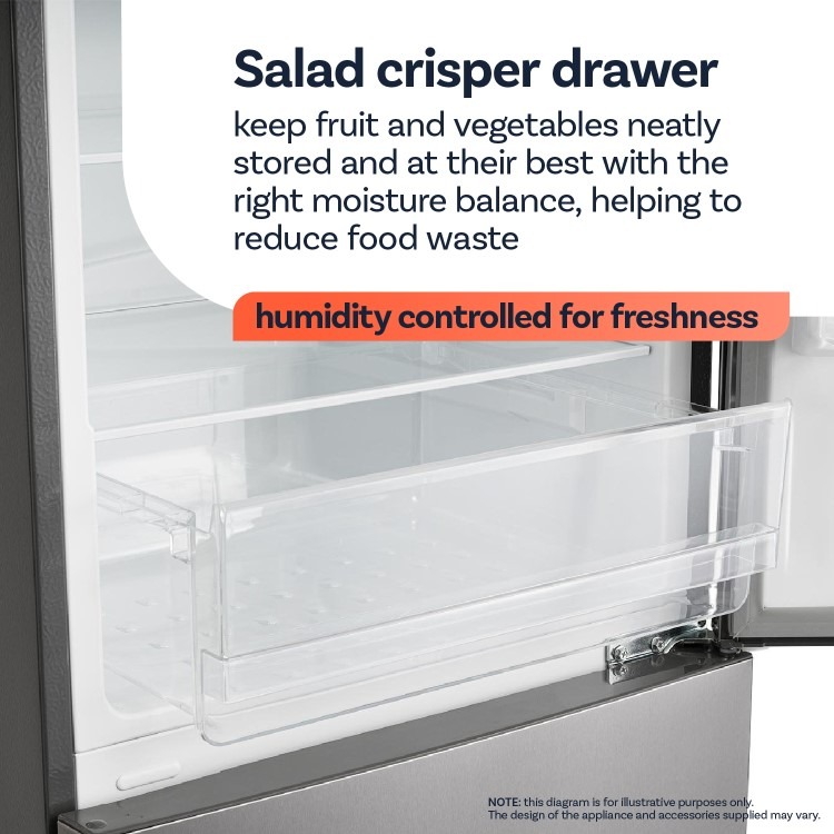 electriQ 430L Side by Side American Fridge Freezer - Image 6