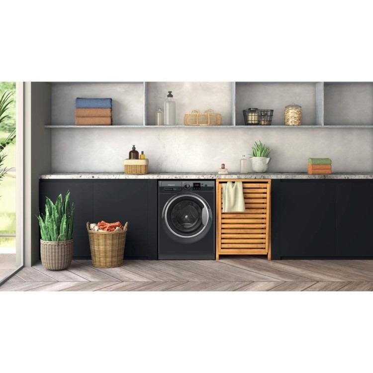 Hotpoint AntiStain 9kg 1400rpm Washing Machine - Black - Image 6