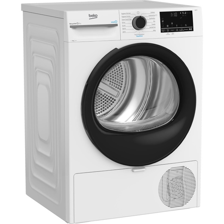 Beko SteamCure 9kg Heat Pump Tumble Dryer - A++ Rated, Quiet - White - Image 7