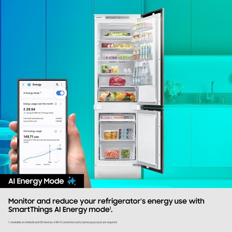 Samsung Series 6 267 Litre 70/30 Freestanding Fridge Freezer - White - Image 7