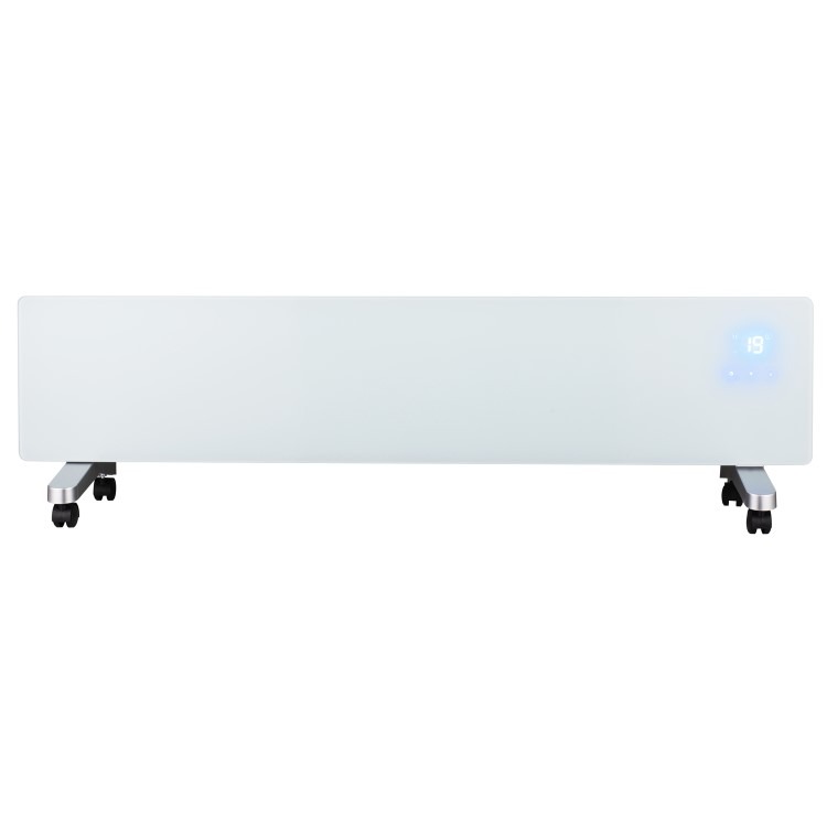 electriQ 750W Smart Slim Gloss White Glass Panel Heater Wall Mounted or Skirting Fitted Bathroom Safe Energy Efficient - Image 8