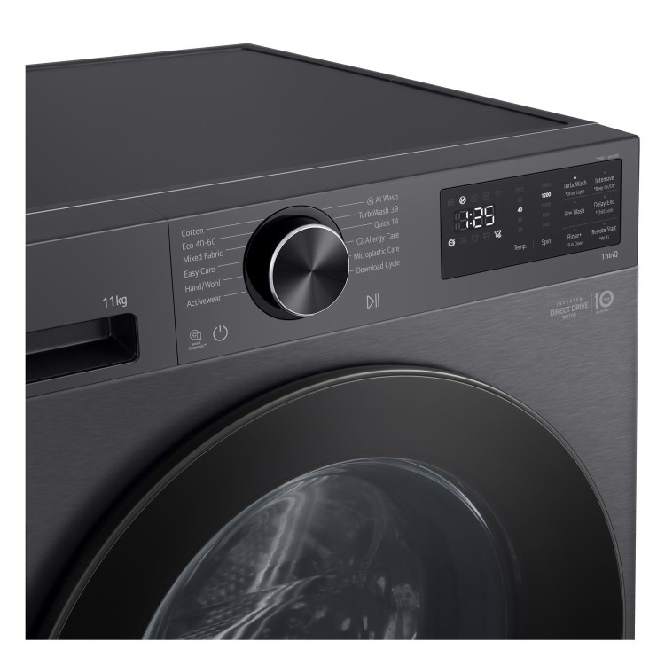 LG Series 5 AI Direct Drive 11kg 1400rpm Washing Machine - Graphite - Image 7