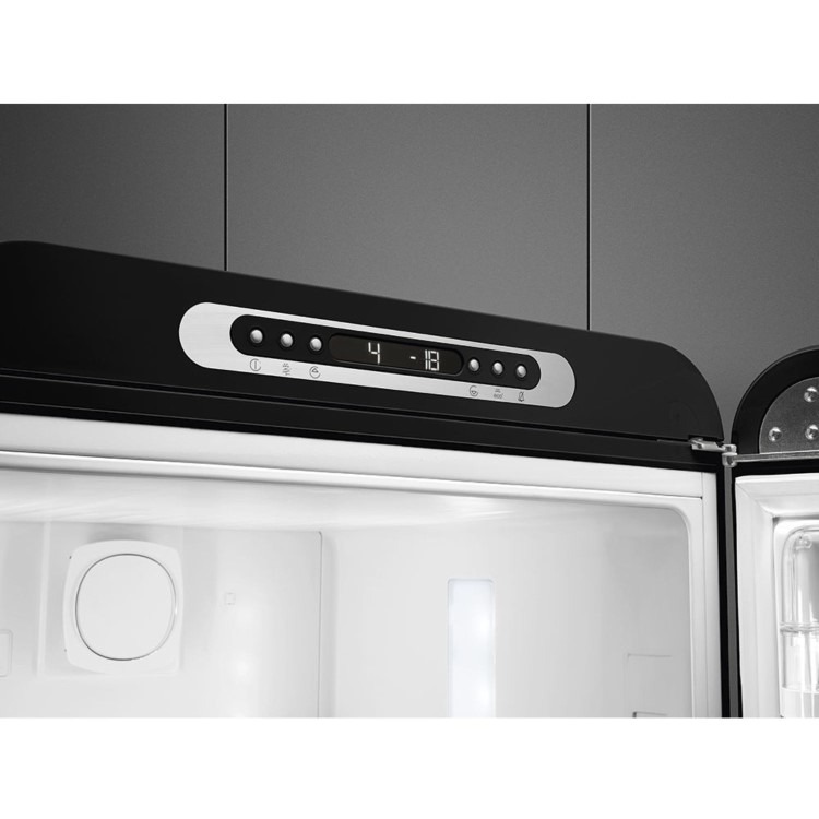 Smeg 331 Litre Fifties Style Right Hand Hinge 70/30 Fridge Freezer - Black - Image 7