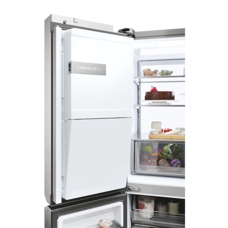 Haier Series 7 601 Litre Four Door American Fridge Freezer - Stainless steel - Image 7
