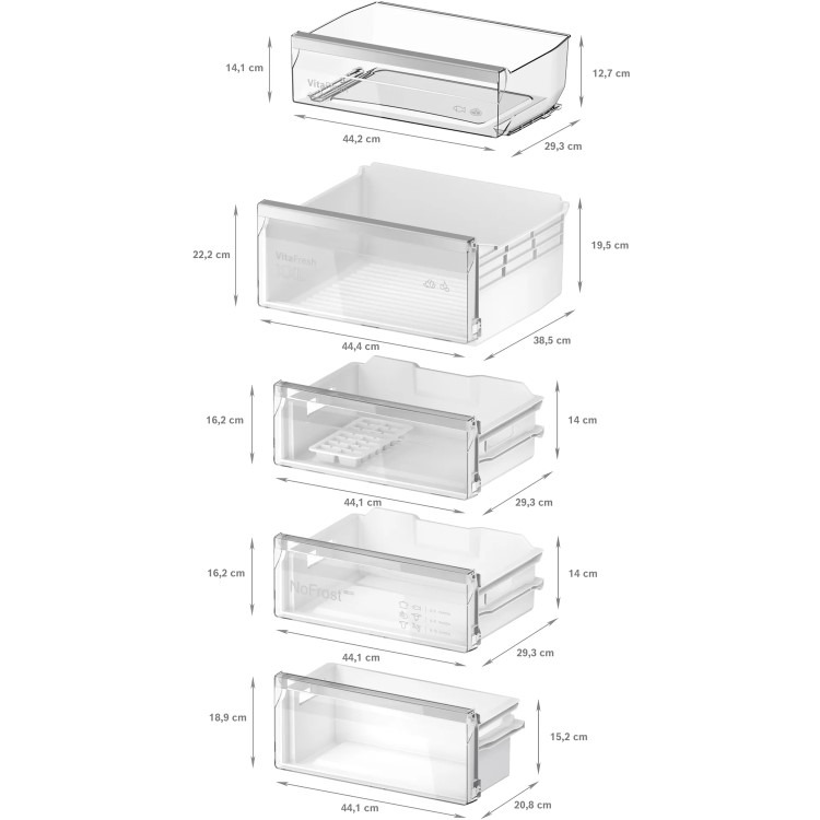 Refurbished Bosch Series 4 290 Litre 70/30 Integrated Fridge Freezer - White - Image 7