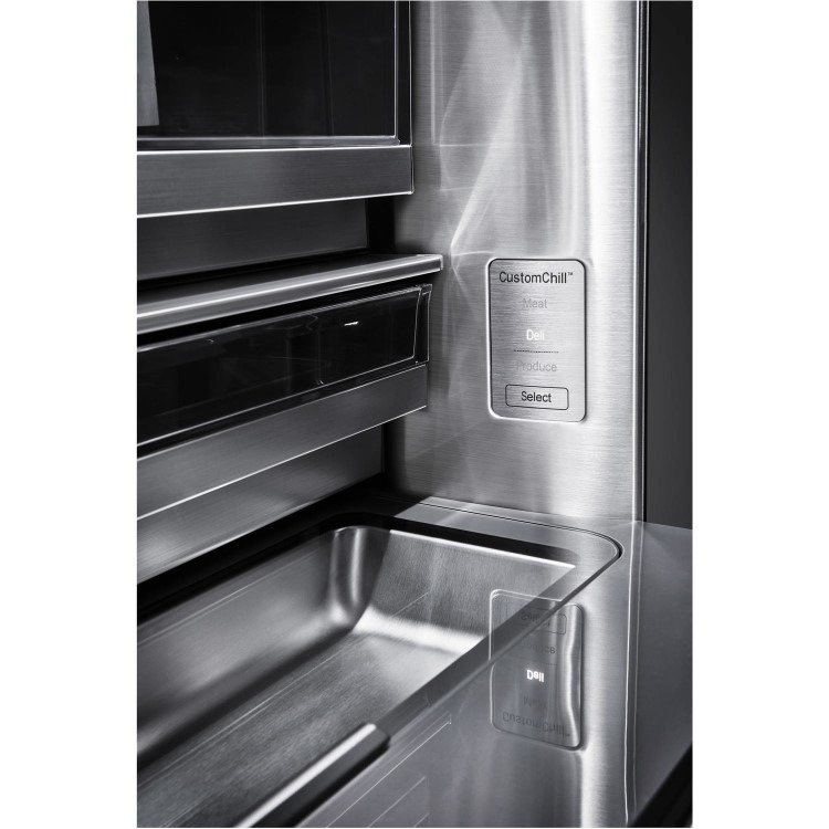 Refurbished LG LSR100 Freestanding 643 Litre 60/40 Frost Free American Fridge Freezer Stainless Steel - Image 7