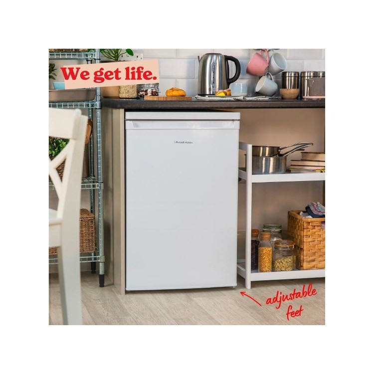 Russell Hobbs 91 Litre Freestanding Undercounter Freezer - White - Image 2
