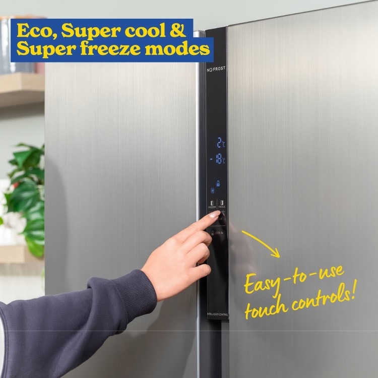 Russell Hobbs 439 Litre Side-By-Side American Fridge Freezer - Stainless Steel - Image 7