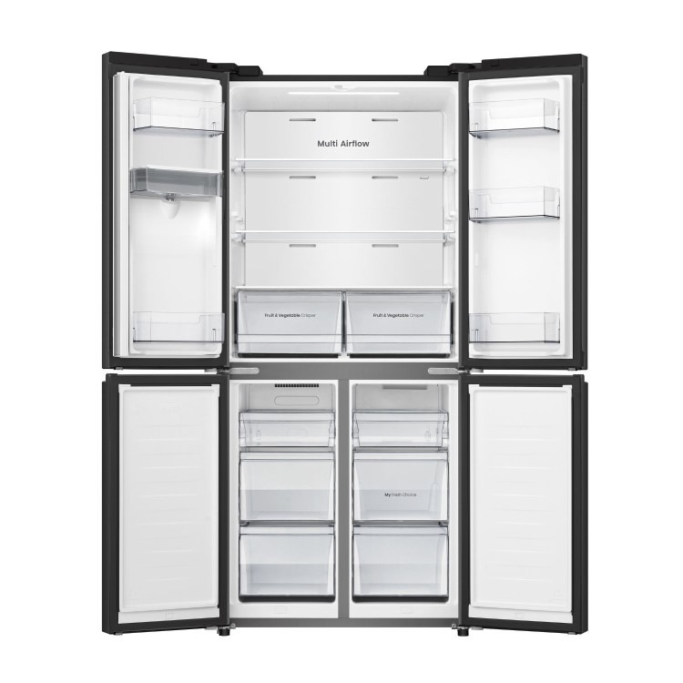 Hisense Pureflat Infinite 482 Litre Four Door American Fridge Freezer - Black - Image 7