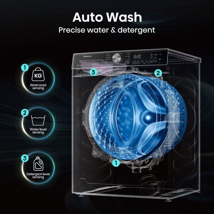 Hisense 5S Series 10kg 1400rpm Washing Machine - White - Image 7