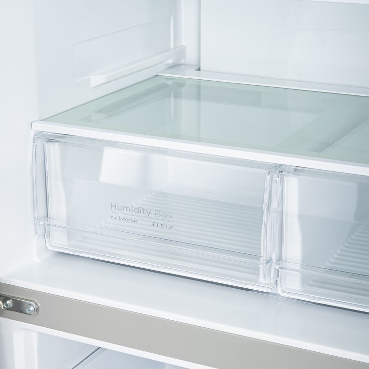 electriQ 415 Litre Four Door American Fridge Freezer with Water Dispenser - Stainless Steel - Image 7