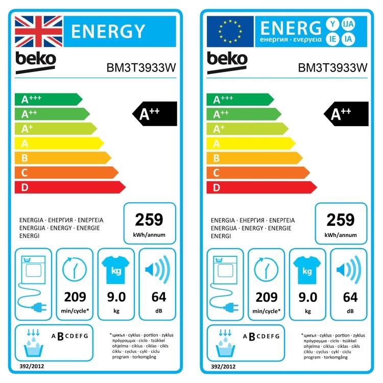 Beko SteamCure 9kg Heat Pump Tumble Dryer - A++ Rated, Quiet - White - Image 8