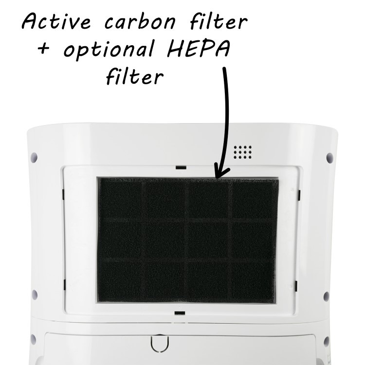 Refurbished electriQ 12 Litre Dehumidifier with Digital Humidistat and Air Purifier - Image 5